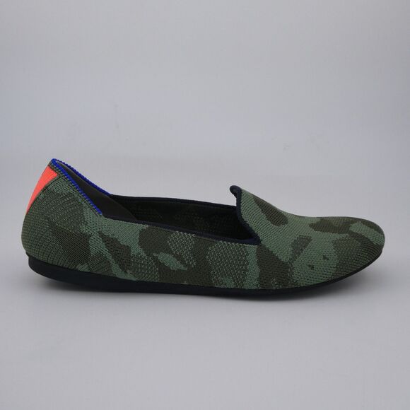 Rothy's The Loafer Olive Camo Green Round Toe Flat Shoes RETIRED Women's US: 7.5 - Picture 1 of 10